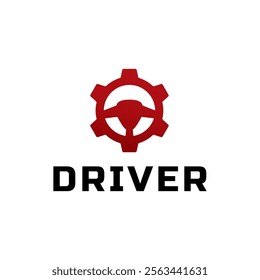 Steering wheel logo. Automobile steer wheel illustration on white background