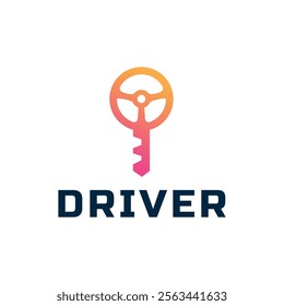 Steering wheel logo. Automobile steer wheel illustration on white background