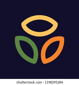 steering wheel logo icon vector template