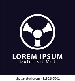 steering wheel logo icon vector template