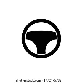steering wheel logo stock illustration design