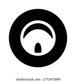 steering wheel logo stock illustration design