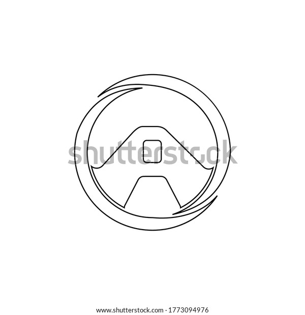 steering wheel logo\
stock illustration\
design