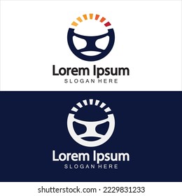 Logo del volante. Ilustración vectorial.