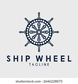 steering wheel logo vector illustration design