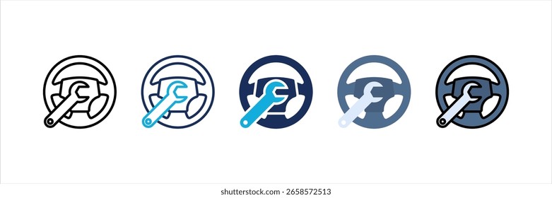 Lenkrad Multi-Style-Symbolsatz