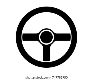 steering wheel pictogram vector illustration 