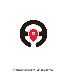 steering wheel pin location symbol vector 