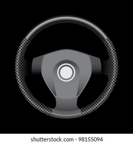 Steering wheel - realistic illustration