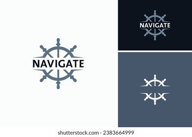 Inspiración en el diseño del logotipo de transporte de barco del capitán Sailor