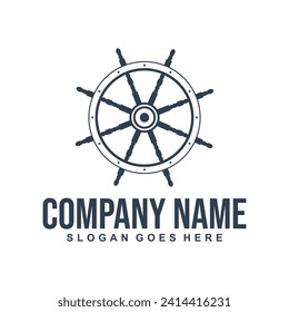 Inspiración en el diseño del logotipo de transporte de barco del capitán Sailor