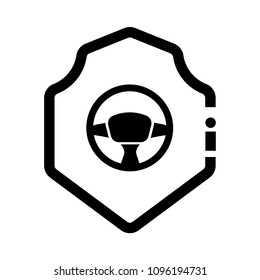 steering wheel and shield