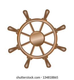 Steering wheel for ship