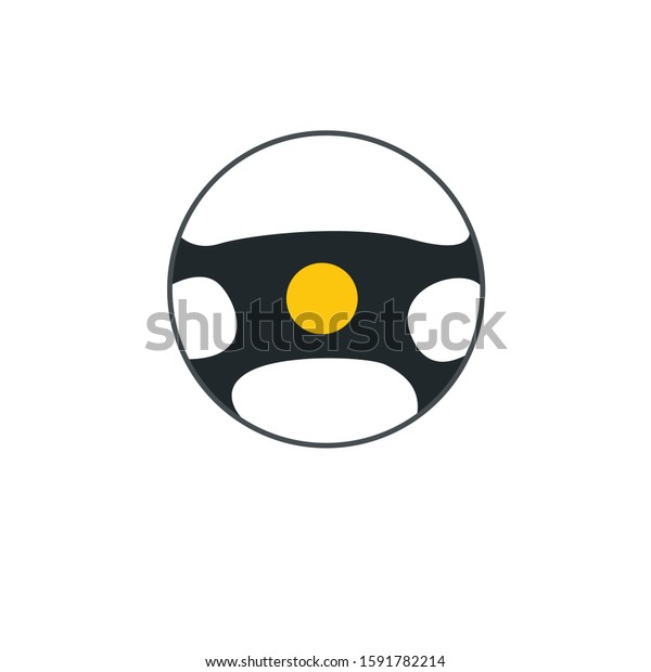 steering wheel
simple clip art vector
illustration