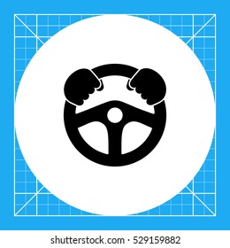 Steering Wheel Simple Icon