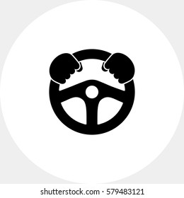 Steering Wheel Simple Icon