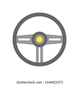 Steering wheel simple illustration