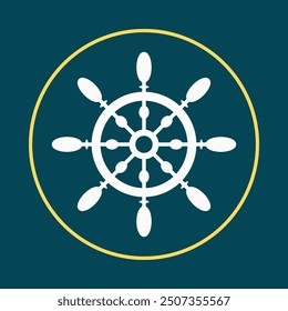 Lenkrad trendy Symbol harte abstrakte Vektorgrafik bunte Kunstwerk schöne design.eps