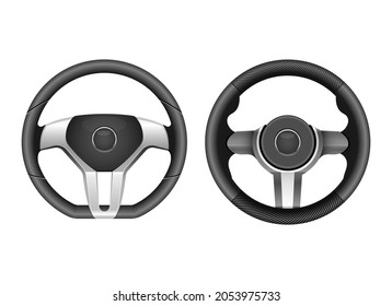 Steering wheel vector design illustration isolated on white background