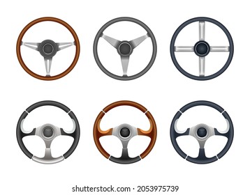 Steering wheel vector design illustration isolated on white background