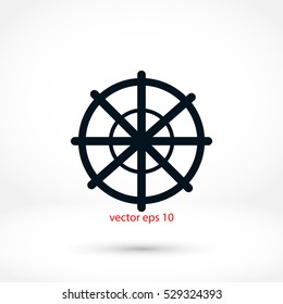 Steering Wheel Vector, Vector EPS 10 illustration style