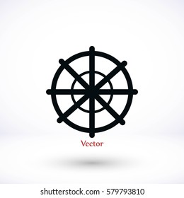 Steering Wheel Vector, Vector EPS 10 illustration style