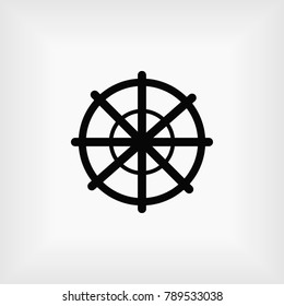 Steering Wheel Vector, Vector EPS 10 illustration style