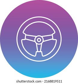 Icono del vector del volante de dirección. Se puede usar para imprimir, móviles y aplicaciones web.