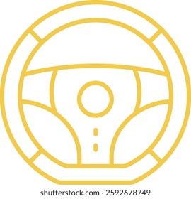 Steering Wheel vector icon. Can be used for printing, mobile and web applications.