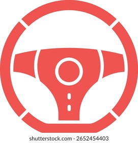 Ícone do vetor Volante. Pode ser usado para impressão, aplicativos móveis e da Web.