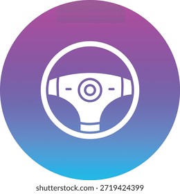 Icono de Vector del volante. Se puede utilizar para aplicaciones de impresión, móviles y de Web.
