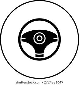 Icono de Vector del volante. Se puede utilizar para aplicaciones de impresión, móviles y de Web.