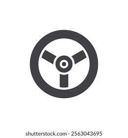 Steering wheel vector icon. filled flat sign for mobile concept and web design. Steering Wheel glyph icon. Symbol, logo illustration. Vector graphics