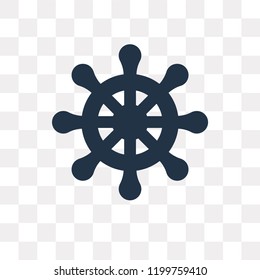 Steering wheel vector icon isolated on transparent background, Steering wheel transparency concept can be used web and mobile