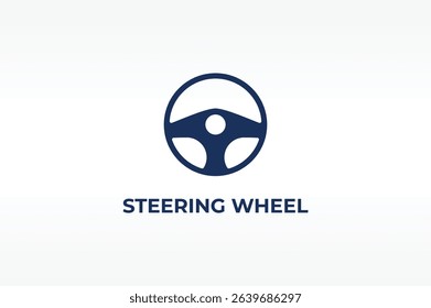 STEERING WHEEL vector, icon or logo sign isolated symbol illustration
