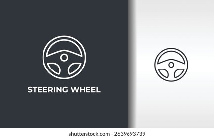 Steering Wheel Vector, Icon Or Logo Sign Isolated Symbol Illustration