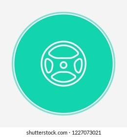 Steering wheel vector icon sign symbol