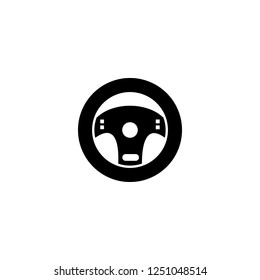 steering wheel vector icon. steering wheel sign on white background. steering wheel icon for web and app