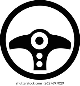 steering wheel vector icon . steer sign . driving symbol for Automobile, machine . isolated transparent background solid outline signs for Test drive mobile concept web designs. and editable stroke