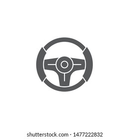 Steering Wheel Vector Icon Symbol Isolated Stock Vector (Royalty Free ...