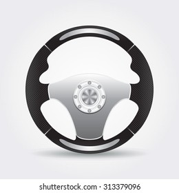 Steering wheel - vector illustration