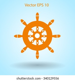 Steering wheel vector illustration