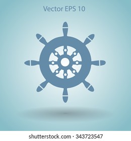 Steering wheel vector illustration
