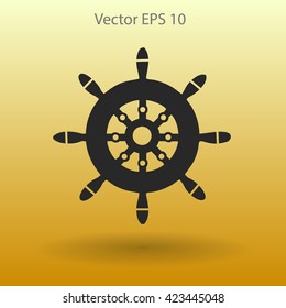 Steering wheel vector illustration