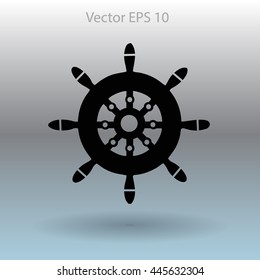 Steering wheel vector illustration