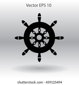 Steering wheel vector illustration