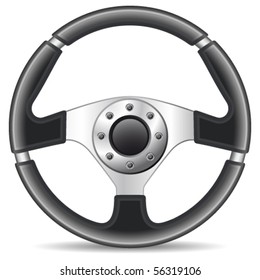 Steering wheel - vector illustration