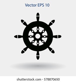 Steering wheel vector illustration