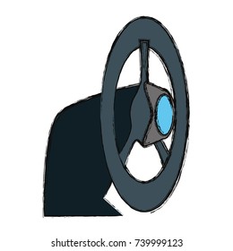 steering wheel   vector illustration
