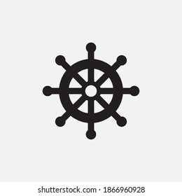 steering wheel vector illustration icon logo template